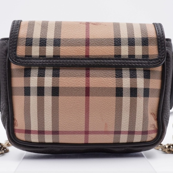 BURBERRY Haymarket Check Mini Tassel
Crossbody Bag - Picture 3 of 14